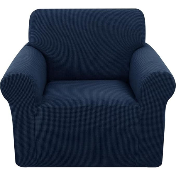 ‎U-Nice Home U-NICE HOME Sofa Covers for Recliner Sofa Covers for 1 Pillow Couch Slipcover with Elastic Bottom for Dogs Spandex Jacquard Soft Fabric (Chair, Navy Blue)