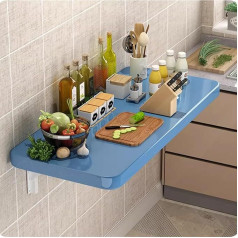 KISYHOLG An der Wand montierter Klapptisch, herunterklappbarer Tisch zur Wandmontage, an der Wand montierter Klappschreibtisch, schwebender Wäscheklapptisch, klappbares Design, platzsparend