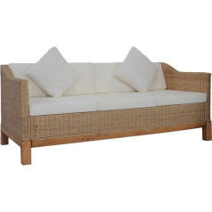 Makastle 3-Seater Sofa Armchair Lounge Sofa Couch Upholstered Sofa with Seat Cushion and Back Padding, Sofas & Couches for Bedroom Living Room Office 171 x 78 x 74 cm