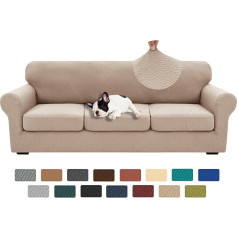 ‎Xineage XINEAGE 2024 Extra Large Couch Covers for 3 Pillow Sofas, Super Stretch Sofa Covers for 3 Large Seat Cushions, Universal Slipcover for Living Room, 91