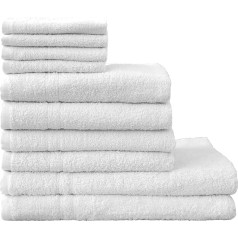 Dyckhoff Cotton Towel Set, White, 26 x 36 cm
