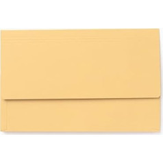 Guildhall pw5-ylwz 3/4 FLAP LEGAL Document Bag - Yellow, Pack of 25