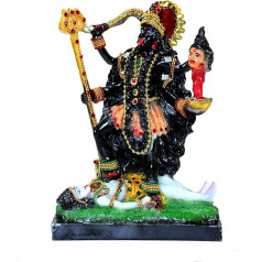 ESPLANADE Kali Mata Kaali Maa Murti Idol Statue Sculpture - Resin - Multicoloured - 9.5
