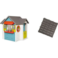 Smoby 810403 - Chef Haus - Multifunctional House for Children for Indoor and Outdoor Use, Restaurant, Playhouse and Merchant Shop for Boys and Girls from 2 Years & 810907 Floor Plate Set with Click