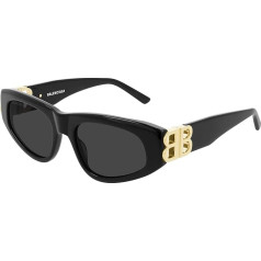 Balenciaga Sunglasses BB0095S Black/Grey 53/19/135 Women, glossy black