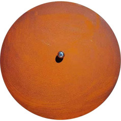 Köhko Design Lid and Cover with Ball Handle with Rust Patina Colour for All Fire Bowls Diameter 80.5 cm