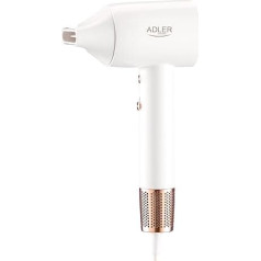 ADLER EUROPE AD 2272 Superspeed Hair Dryer, 110,000 rpm, Brushless Motor, 20 m/s Strong Wind Performance, LED Display, Ions, Super Light, Home & Travel