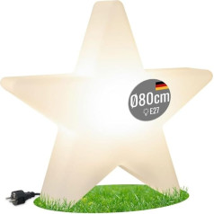 8 seasons Design | Warm White LED Lighting | Star Shining Star (Diameter 80 cm, UV-Resistant, Christmas Star Indoor & Outdoor) | White