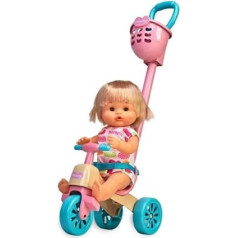 NENUCO - Tricycle Toy Set | Includes Doll, Accessories and Tricycle with Wheels and Strap - 3 Years - Toy Doll, Nenuco Doll, Dolls with Accessories