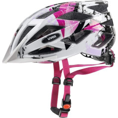 uvex Unisex - Adult Air Wing Bicycle Helmet, White-Pink, 56-60 cm