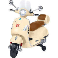 e-Spidko Vespa GTS Super Sport Crema, Electric Vehicle for Children, Ride-On Colour, 39985