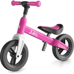 JOLLITO Baby Balance Bike, Children's Bicycle Toy for 18-48 Months Old Girls and Boys Gifts, Lightweight without Pedals Training Wheel, 9 Inch Wheel and Aluminium Frame