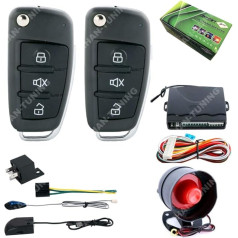 100A68 Remote Control with Alarm System, Conversion Kit, Includes 2 Handheld Transmitters, for All Vehicles with 12 V Central Locking Systems