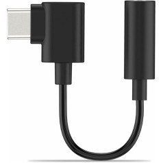 Cubilux Right Angle USB C Headphone Adapter [192KHz 24-bit DAC] Type C to 3.5 mm Jack Audio Adapter for iPhone 16/16+15+ Pro Max, iPad Pro iPad 10, Samsung S25/S24/S23 Tab S9/S8/S7, Pixel 9/8/7 Pro
