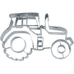 Staedter Embossing Tractor Cookie Cutter, Stainless Steel Silver, 30 x 30 x 30 cm