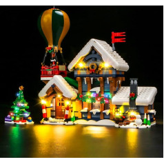 LocoLee Light Set Compatible with Lego Post Office of Santa Version, Only Lights Set - No Model, Compatible with Lego Icons Santa's Post Office 10339