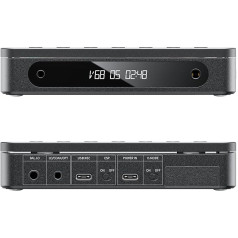 FiiO DM13 Multifunctional Portable Stereo Bluetooth CD Player with Long Lasting Battery, Supports USB Ripping, Optical/Coaxial/3.5mm/4.4mm Outputs (Black Bluetooth)