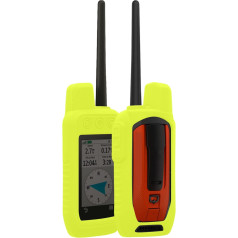 kwmobile Case Compatible with Garmin Alpha 300 / Alpha 200 - Protective Case for GPS Handheld Device in Neon Yellow