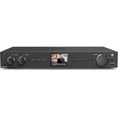 Hama DIT2006BT Hi-Fi Tuner with Internet Radio, DAB/DAB+, Bluetooth (Tuner HiFi with Internet Radio, Digital Radio/FM, WiFi, Stereo Receiver Spotify, Remote Control, USB/AUX, Alarm Clock) Black