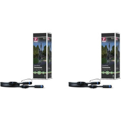 Paulmann 93994 Outdoor Plug & Shine Connector 1 m 1-in-3out IP68 2 x 1.5 mm² 93994 Extension Cable Connection Cable Outdoor Lighting Garden Lighting (Pack of 2)