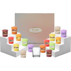 Scented Candles Gifts for Women - 16 Candle Sets for Women, Glass Holder, Christmas Gifts for Women, Vegan Gifts, Scented Candles for Men, Gift for Women, Teacher Gifts, Birthday