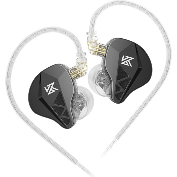 keephifi KZ EDXS IEM KZ In-Ear Monitor Headphones, 10mm Dynamic Driver, HiFi 3D Metal Headphones, KZ Wired Earbuds IEMS with High Resolution Sound and Detachable Cable (No Micro)