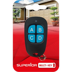 Superior Multi-Key Universal Remote Control with Four Channels Variable Frequency from 433.92 to 898 MHz Fixed Code