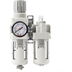 QOFRQNTJ Air Source Treatment of Compressed air Compressor with Pneumatic Pressure reducing Valve Type AC White Oil-Water Separation(Ac40-04dg)