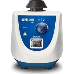 ONiLAB Lab Vortex Mixer with Touch Start and Continuous Modes, Laboratory Vortexer for Pipes, Nail Polish, Eyelash Adhesives and Hobby Colours Mixing, 0-3000 RPM. Includes Extra 120 Pieces 7/32 Inch