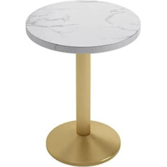 HMJT Catering Furniture Cafe Bar Restaurants Hotel Furnishings Square Table Bistro Table White Gold 60 x 75 cm W
