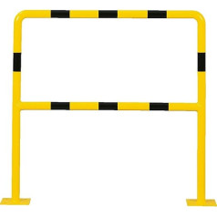 ROBUSTO Eco 31225 Impact Bar with Knee Bar with Dowels Yellow / Black Steel 100 x 100 cm