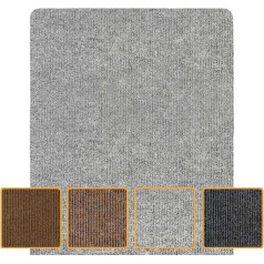 ANRO Stribet Carpet Door Mat 60 x 180 cm Grey