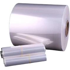 Pof Cylindrical Shape Heat Shrink Film 10 m 30 m 50 m Polyolefin Shrink Film Pof Clear Transparent Shrink Film Pof For Mobile Box Film For Packaging (Colour: 47 cm (18.5 inches) Width, Size: Length 50
