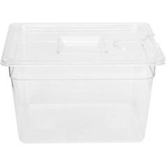 11L Sous Vide Container with Folding Hinged Lid, Collapsible Food Container for Home Kitchen, Sous Vide Circulator, Culinary Precision Cooker