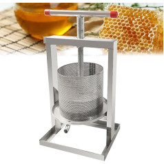 DIY Fruit Honey Presser Beeswax Extractor Beekeeping Machine and Cider, Wine, Grape, Apple Press Extractor for Wine and Juice Making, 8 L
