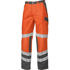 BP 2010-845-8553-56l Elasticated Back Work Trousers, 270.00 g/m² Blend, Warning Orange/Dark Grey, 56l