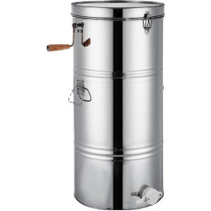 2 Frames Honey Extractor, 304 Stainless Steel Honey Extractor Manual, with Stainless Steel Cover and Handle, for Apiaries and Family Use, 2 Frame