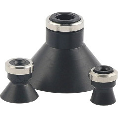 10 x Pneumatic Parts of Manipulator Suction Cup ZP10D/16D/25D/40D Industrial Silicone (ZP25DS x 10pcs)