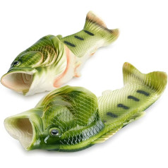 GEQ Fish Sandals, Slippers, Pool, Beach, Shower Shoes, Gift for Anglers, Unisex Sandals, Men, Women & Children