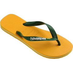 Havaianas - Brazil Logo, Iconic, Comfortable and Durable Flip Flops with Brazil Flag and Non-Slip Sole with Coloured Stripes, Unisex Adult