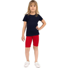 looksy Cycling Shorts for Girls - Classic Solid and Vibrant Colors Elastic Waistband Comfortable and Breathable Cotton Fabric Available in Sizes 3-13 Years, 19 Colors