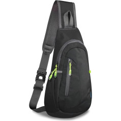 TITECOUGO Lightweight Chest Bag Small Shoulder Bag Lightweight Crossbody Backpack for Men Women and Children Shoulder Bag for Sports and Outdoor Use