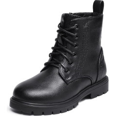 DREAM PAIRS Boys Girls Boots Classic Boots for Children Autumn Fashion Lace-Up Boots Winter Boots Medium Boots