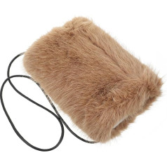 WRITWAA Hand Warmer Pocket Hand Cushion USB Hand Warmer Arm Warmers for Women Wybie Merino Handsmaidstail Handkerchief Dispenser Delicate Warmer Muff Stylish Hand Warmer Imitation Fox Fur Black