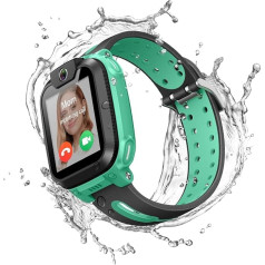 imoo Watch Phone Z1, Children’s Smartwatch, 4G Smartwatch Phone with Long-Lasting Video and Phone Calls, GPS Watch with Real-Time Location Tracking, IPX8 Waterproof (Green)