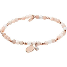 Fossil Wellness Women's Semi-Precious Stone or Stainless Steel Bracelet with Non-Applicable Clasp