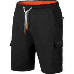 Mount Swiss Cargo Shorts Men's Bermuda Shorts with 6 Pockets and Velcro or Zip I Leisure Cargo Trousers Men's Short in Classic Colours Sizes S - 8XL
