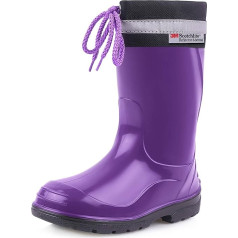 Ladeheid Children's Wellington Boots with Cuff Rain Boots for Boys and Girls LA-972