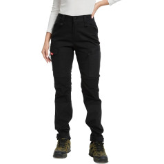 WORK IDEA Women's Hiking Trousers Stretch Slim Fit Waterproof Outdoor Hiking Trousers