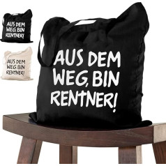 ELES VIDA Farewell Gift Pensioner Bag 38 x 42 cm for Retirement as Thank You for Goodbye, Colleague for Retirement at Retirement or Retirement Farewell Party Birthday